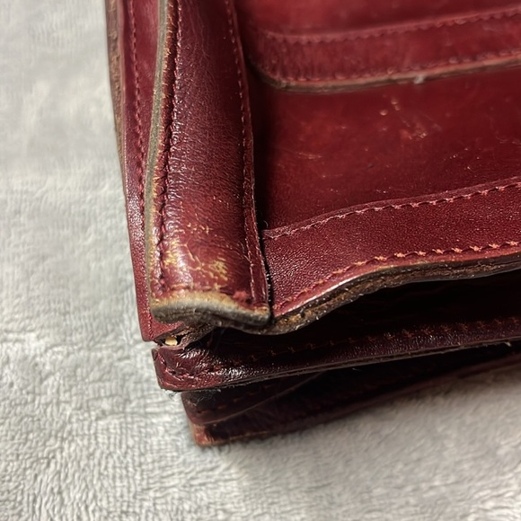 Merlot Leather Satchel Hand Bag - Picture 12 of 16